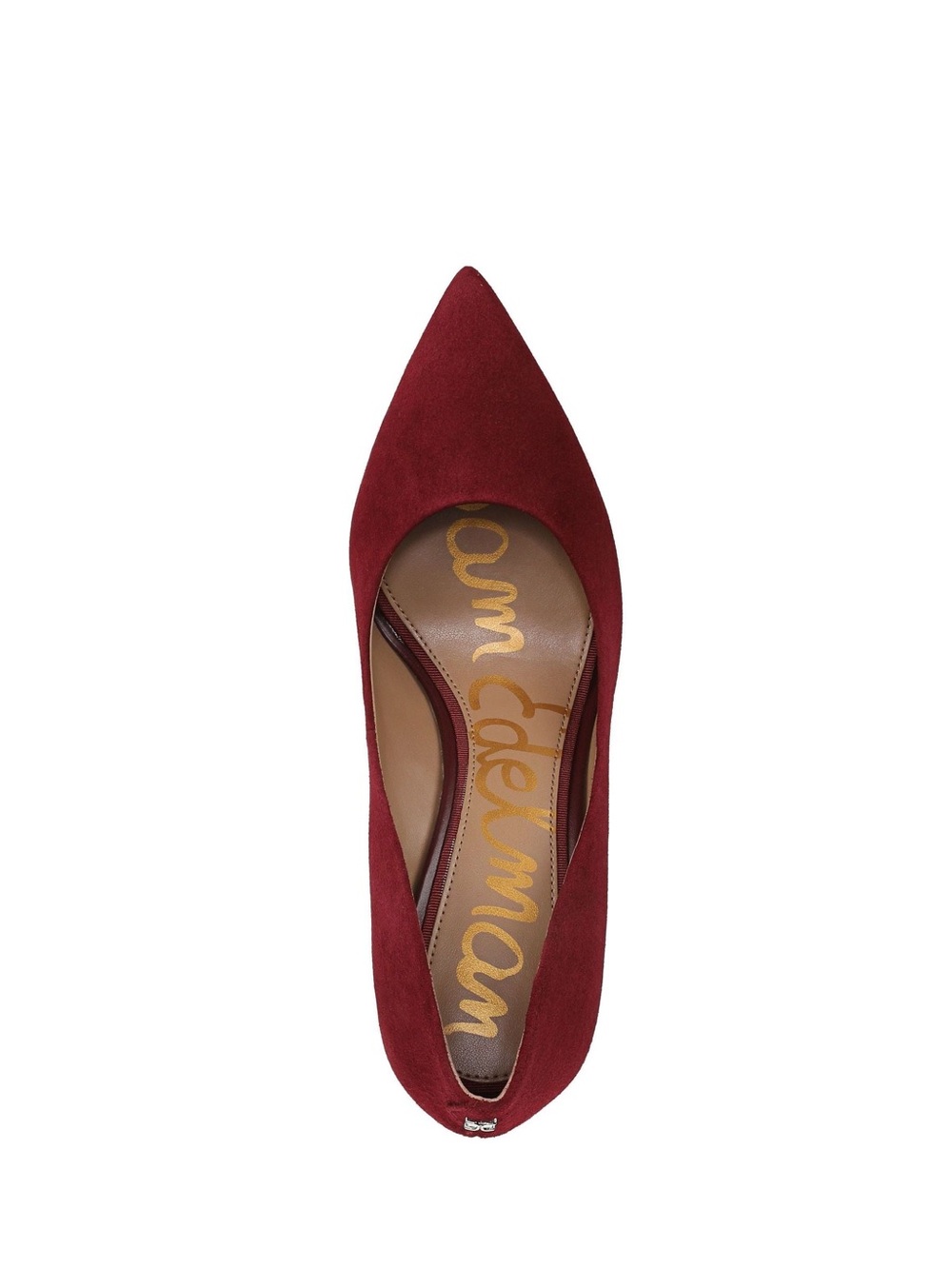 Sam Edelman Hazel Burgundy Suede Pointed Toe Stiletto Pump - Picture 2 of 11